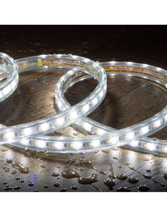 Bobine Ruban LED CCT 220V AC 120 LED/m Largeur 14mm 50 Mètres IP65 Coupe 100cm
