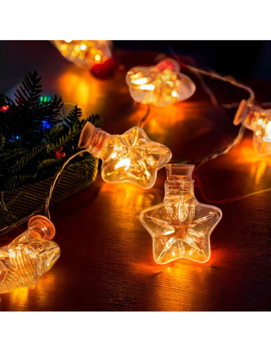 Guirlande LED Étoiles à Piles Heryt