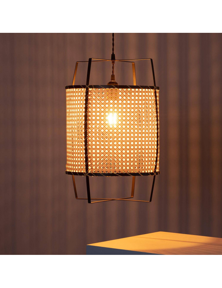 Lámpara Colgante Ratán Baco