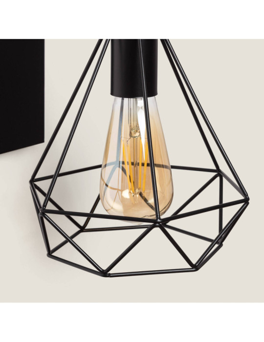 Lampe Murale Métal et Bois Sardo