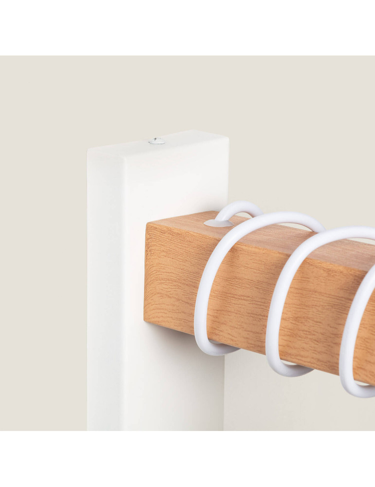 Lampe Murale Métal et Bois Sardo