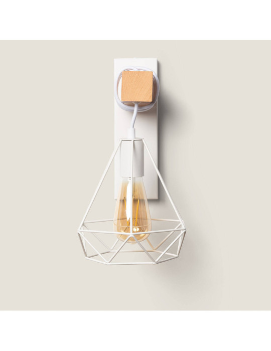 Lampe Murale Métal et Bois Sardo