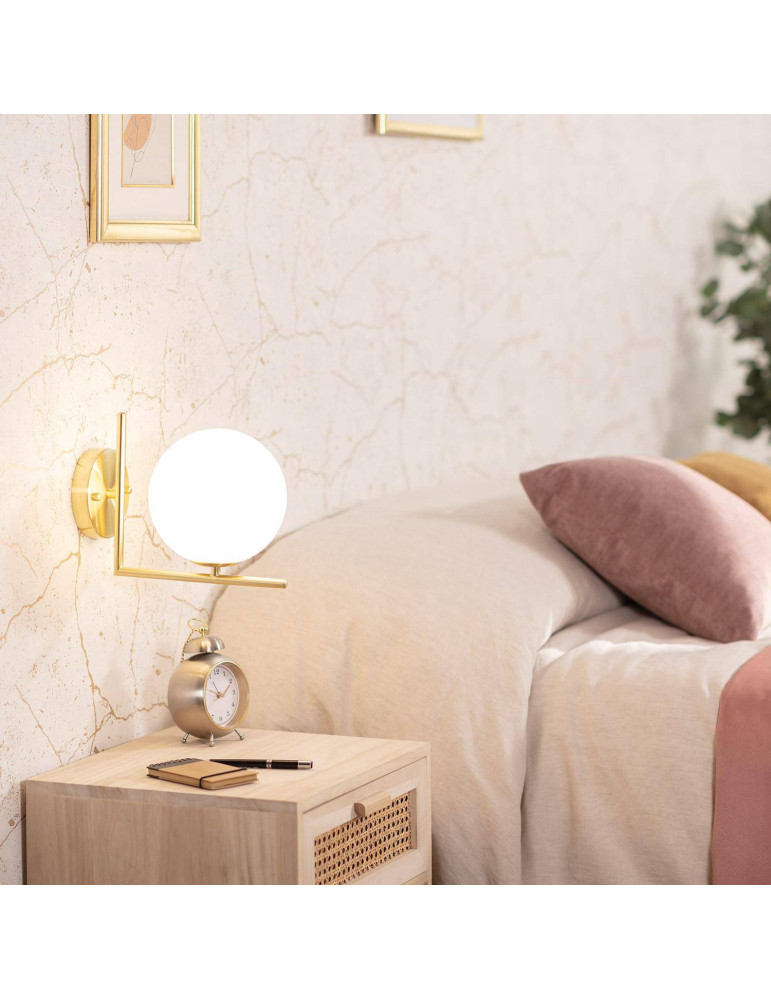 Lampe Murale Métal et Verre Moonlight Design