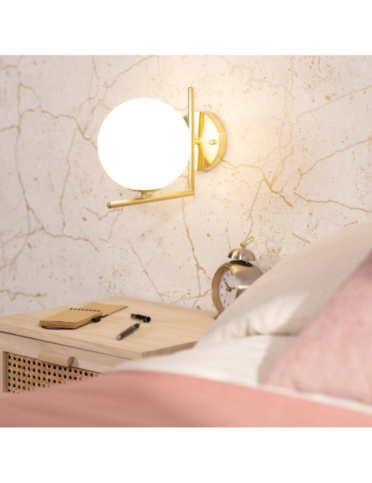 Lampe Murale Métal et Verre Moonlight Design