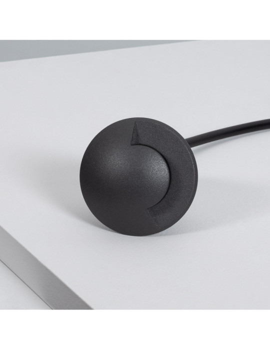 Balise Extérieure LED Encastrable Sol 1L 24V DC Loto Noire