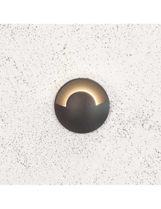 Balise Extérieure LED Encastrable Sol 1L 24V DC Loto Noire