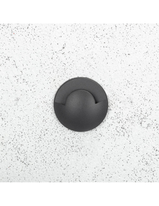 Balise Extérieure LED Encastrable Sol 1L 24V DC Loto Noire