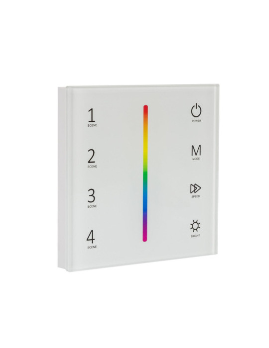 Contrôleur Variateur Murale Tactile pour Ruban LED 12/24V DC RGB RF