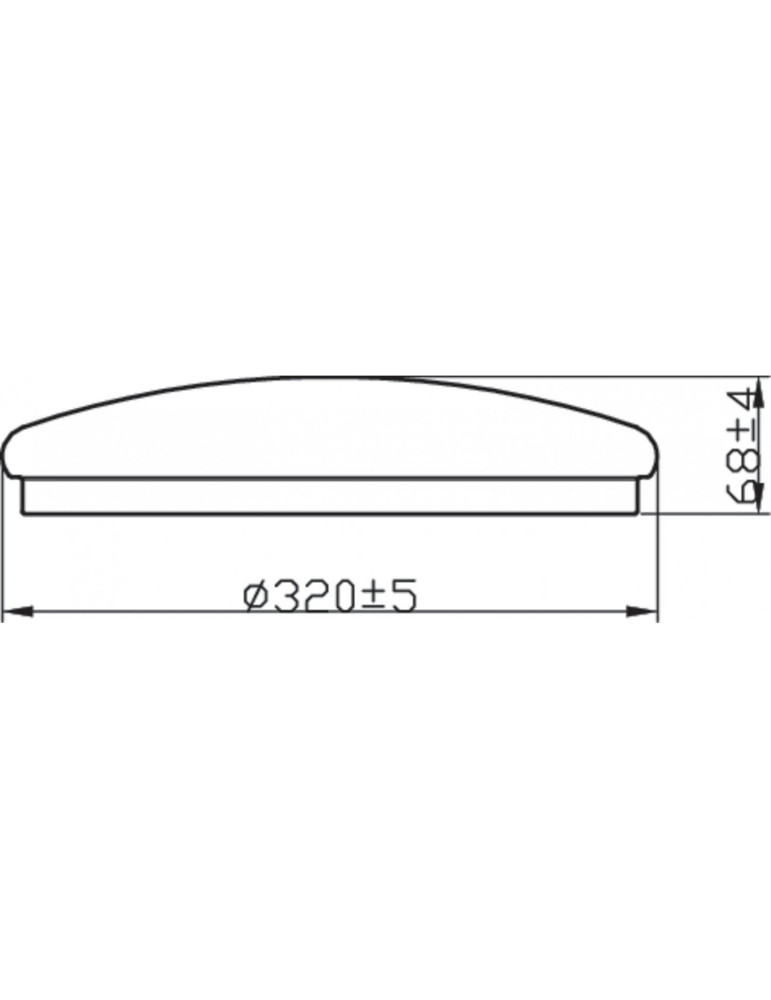 Plafonnier LED PHILIPS IP44 Canopus 20W