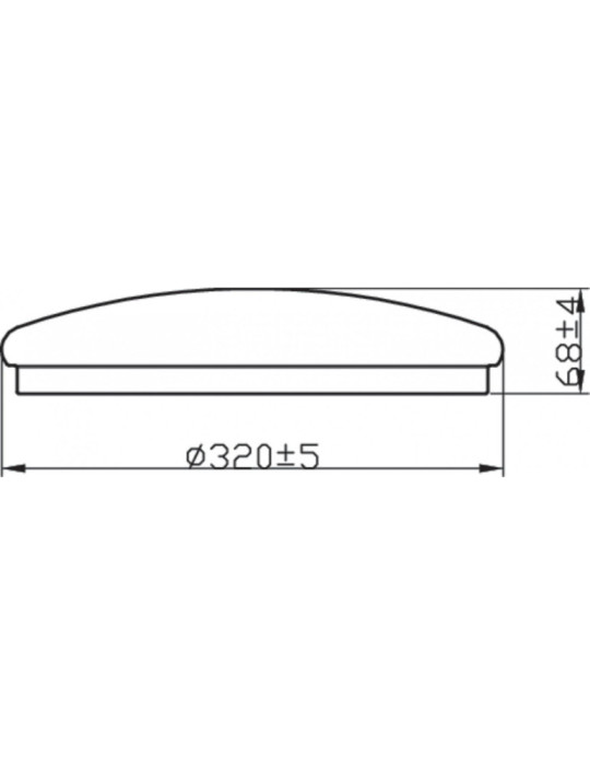 Plafonnier LED PHILIPS IP44 Canopus 20W