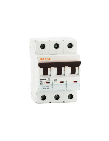 Disjoncteur Industriel 3P-10kA 10-63A Courbe C MAXGE
