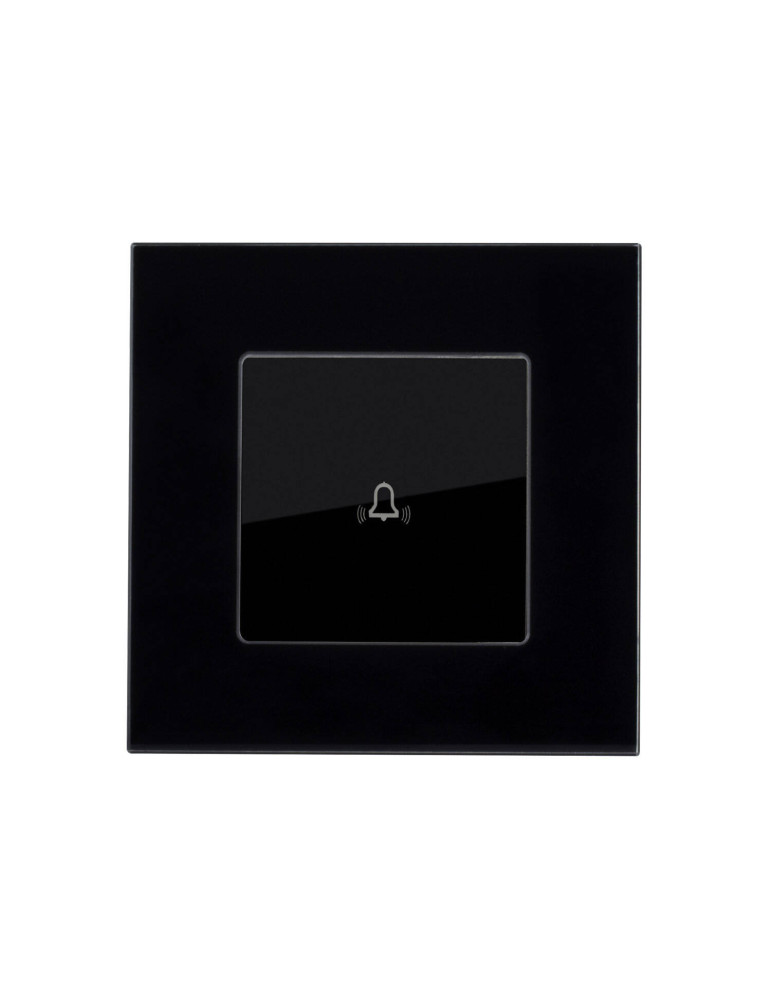 Bouton Poussoir Simple avec Plaque Crystal Bouton Poussoir Simple avec Plaque Crystal