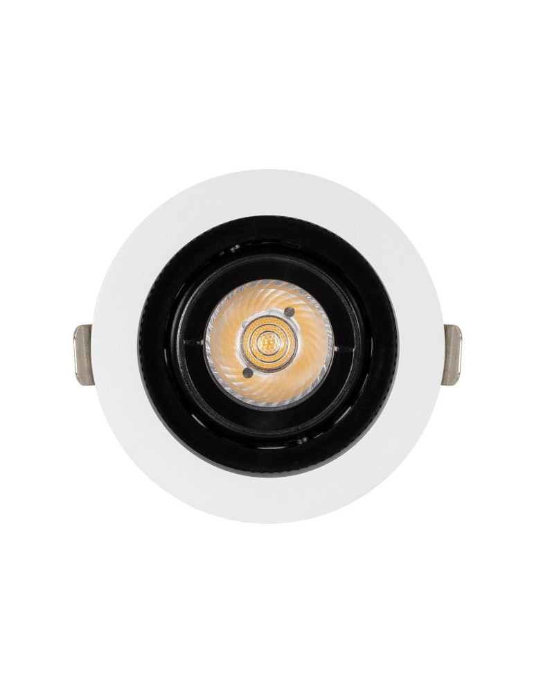 Spot LED Downlight COB Rond Orientable 360º (UGR19) High Lumen Expert Color No Flicker CRI90 12W Coupe Ø 100mm