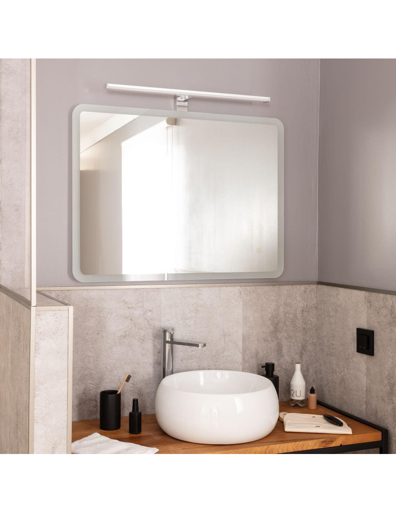 Applique Miroir Salle de Bain 12 W Argent Big Kendari