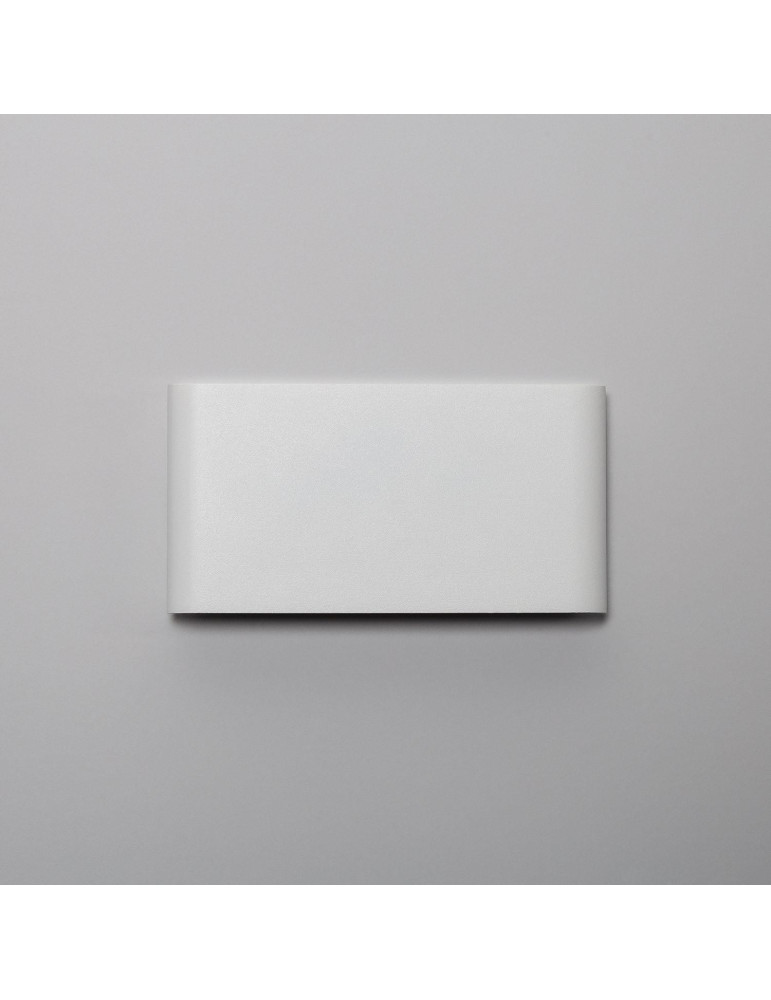 Applique Murale LED Extérieure Einar 12W Éclairage Double Face Rectangulaire Blanche
