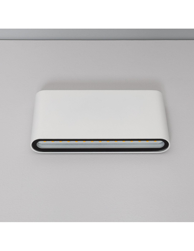 Applique Murale LED Extérieure Einar 12W Éclairage Double Face Rectangulaire Blanche