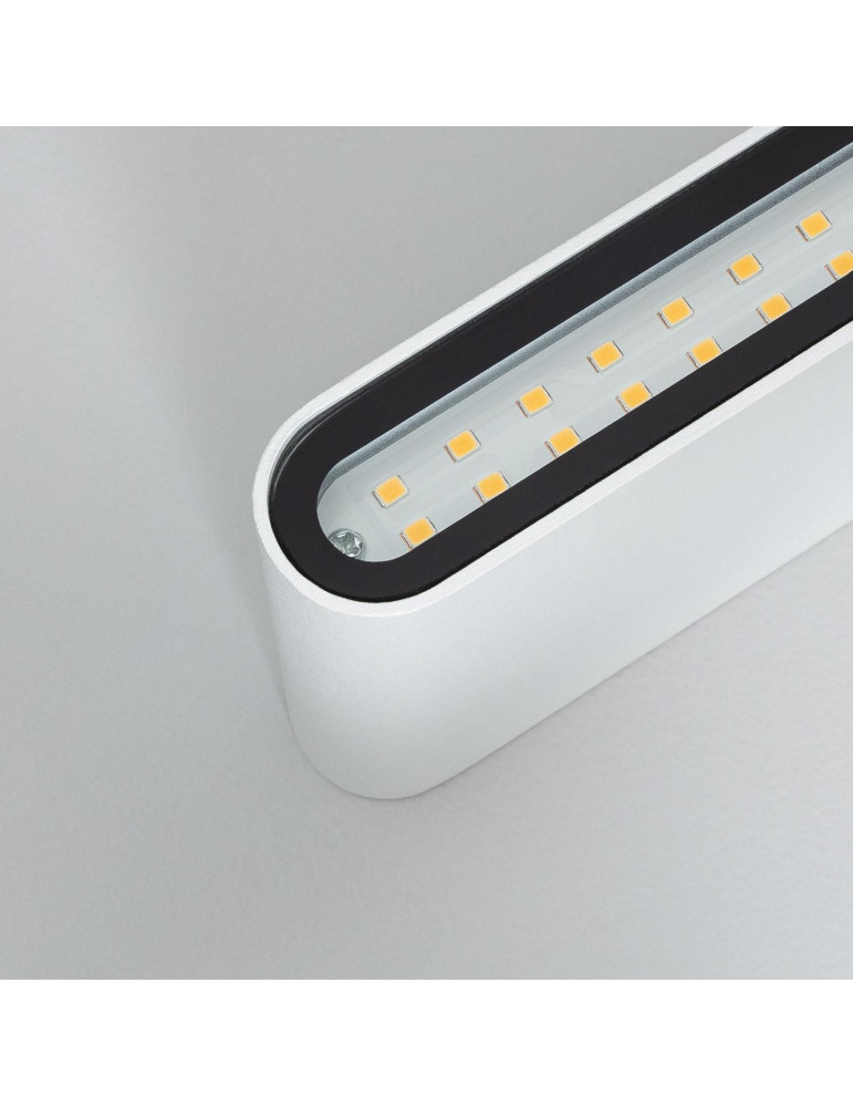 Applique Murale LED Extérieure Einar 12W Éclairage Double Face Rectangulaire Blanche