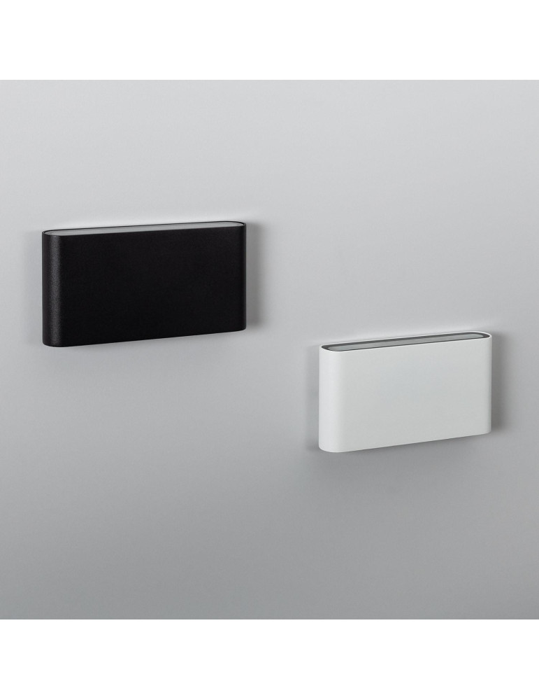 Applique Murale LED Extérieure Einar 12W Éclairage Double Face Rectangulaire Blanche