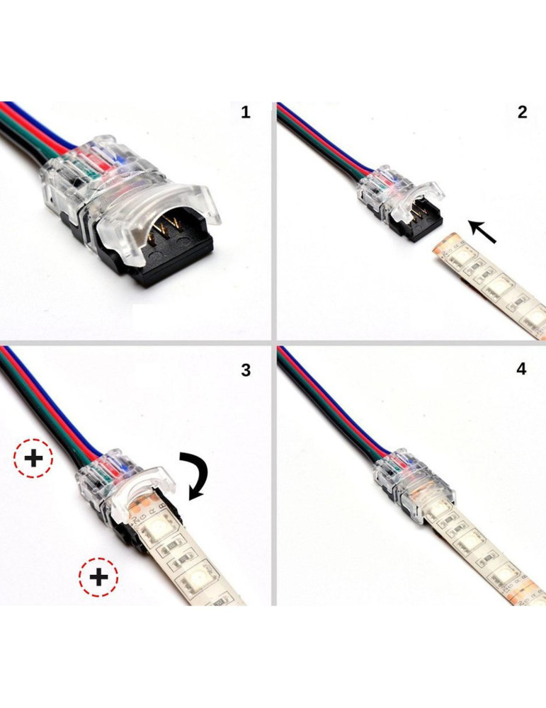 Connecteur HIPPO Câblé pour Ruban LED IP20