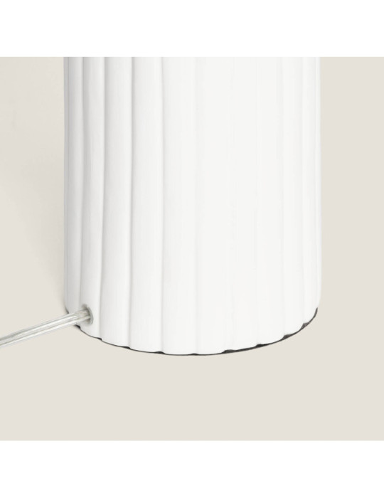 Lampe à Poser Résine et Lin Agate