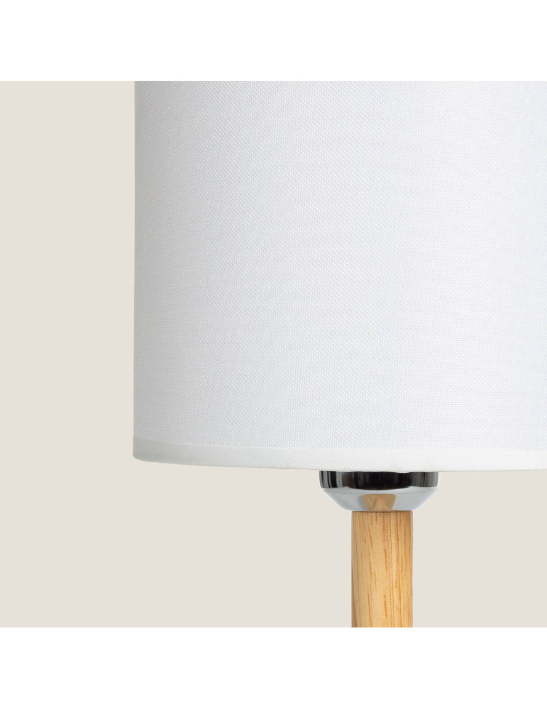 Lampe à Poser LED Bois 1W Portable avec Batterie USB Rechargeable Folgosa