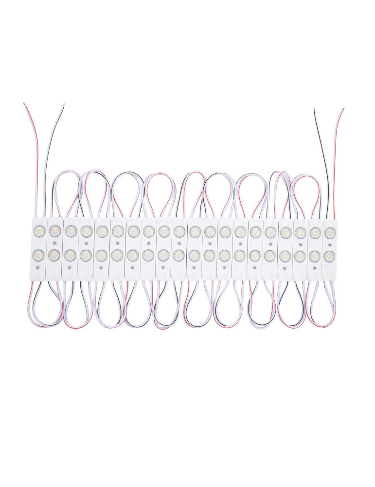 Module LED 20 Pièces 15W IP65 24V DC pour Enseignes Publicitaires 2.5m