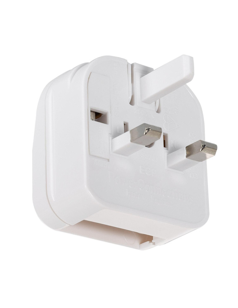 Adaptateur Prise Type C Tête Plate avec Câble Droit à Prise Type G (UK)