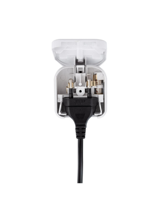 Adaptateur Prise Type C Tête Plate avec Câble Droit à Prise Type G (UK)