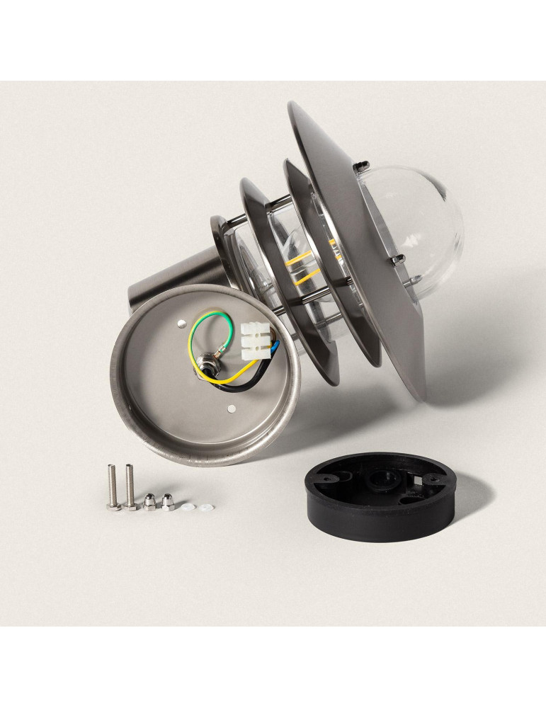 Applique Extérieure Acier Inoxydable Stage avec Capteur PIR