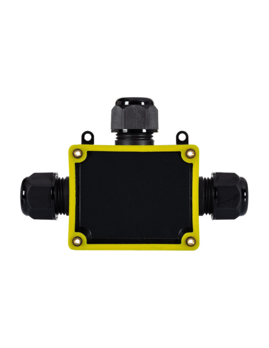 Boîte de Dérivation Étanche en "T" 140x95x35mm 3 Cônes IP68