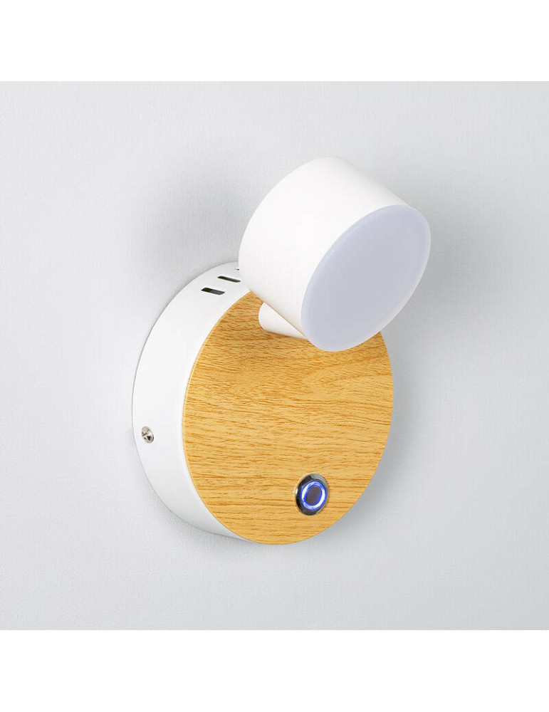 Lampe Murale LED Métal 5W Serifos avec Interrupteur Lampe Murale LED Métal 5W Serifos avec Interrupteur