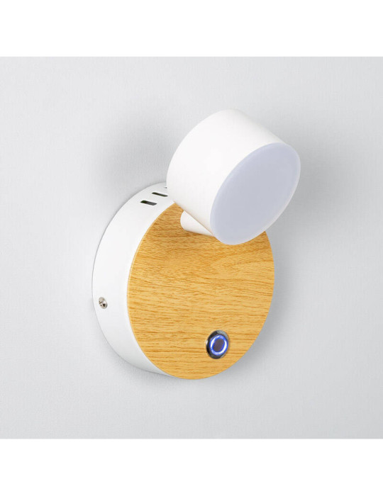 Lampe Murale LED Métal 5W Serifos avec Interrupteur Lampe Murale LED Métal 5W Serifos avec Interrupteur