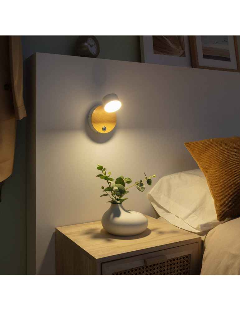 Lampe Murale LED Métal 5W Serifos avec Interrupteur