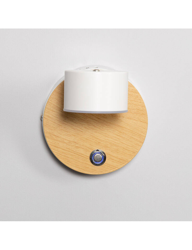 Lampe Murale LED Métal 5W Serifos avec Interrupteur