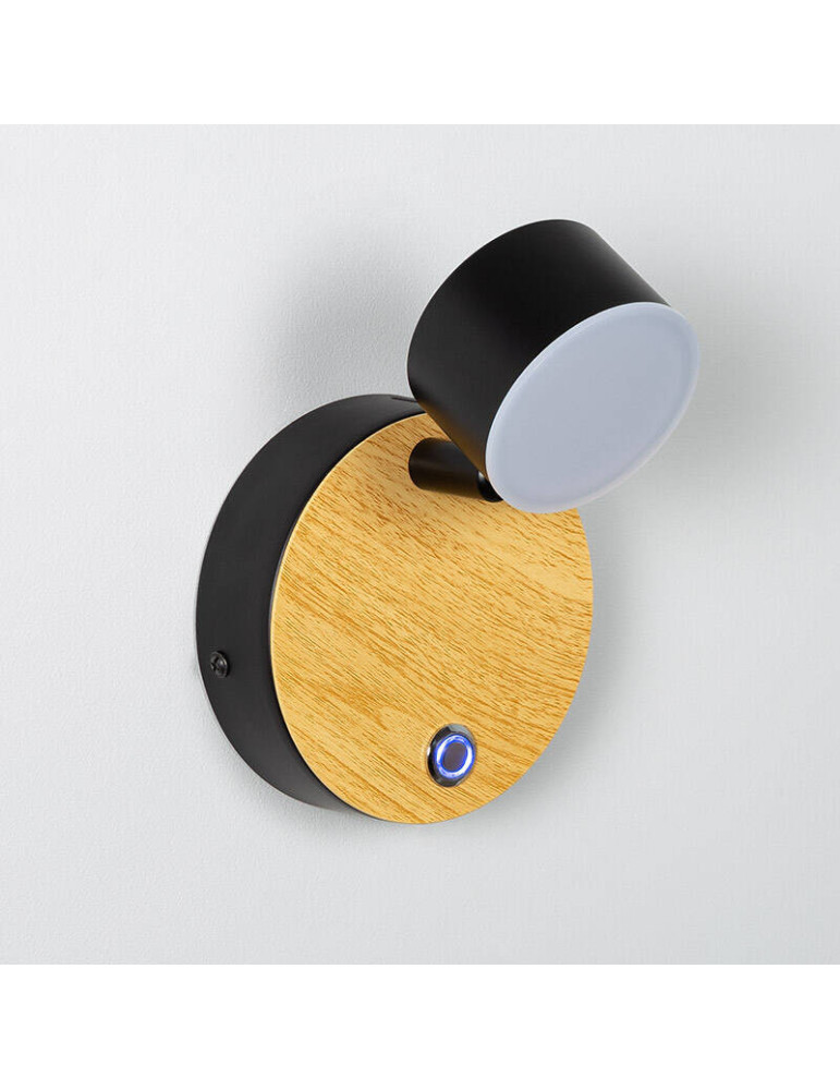 Lampe Murale LED Métal 5W Serifos avec Interrupteur