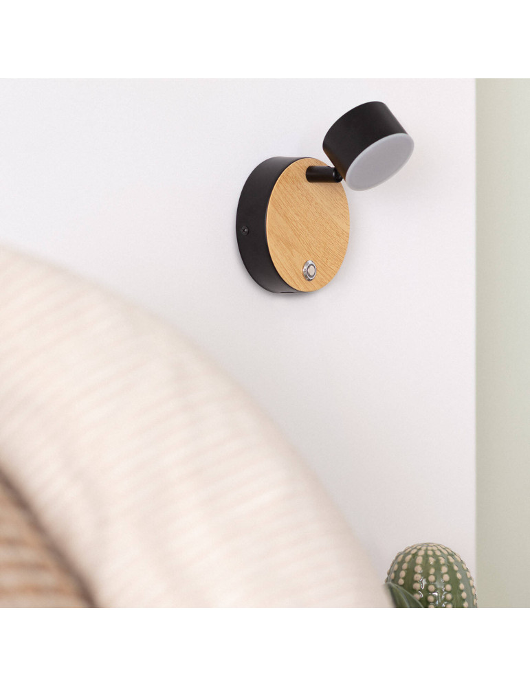 Lampe Murale LED Métal 5W Serifos avec Interrupteur