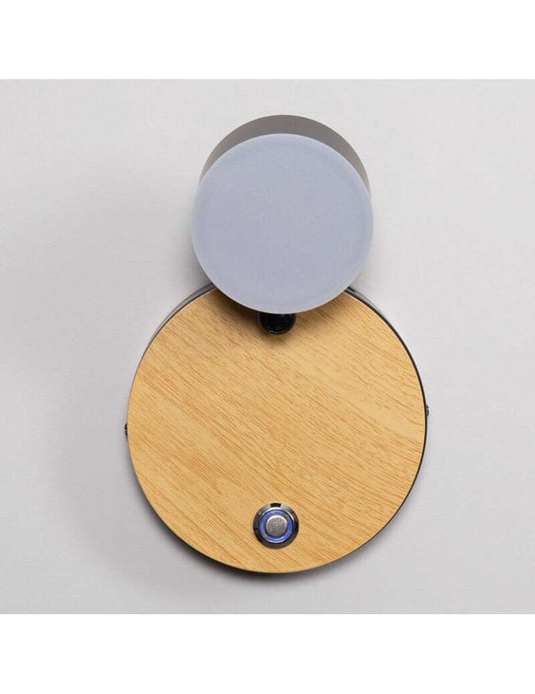 Lampe Murale LED Métal 5W Serifos avec Interrupteur