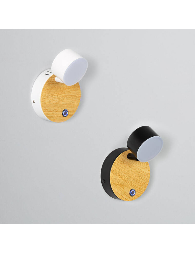 Lampe Murale LED Métal 5W Serifos avec Interrupteur