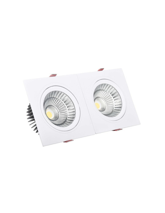 Spot Downlight LED 10W Rectangulaire Madison Coupe 165x75 mm