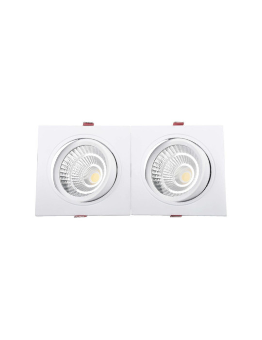 Spot Downlight LED 10W Rectangulaire Madison Coupe 165x75 mm