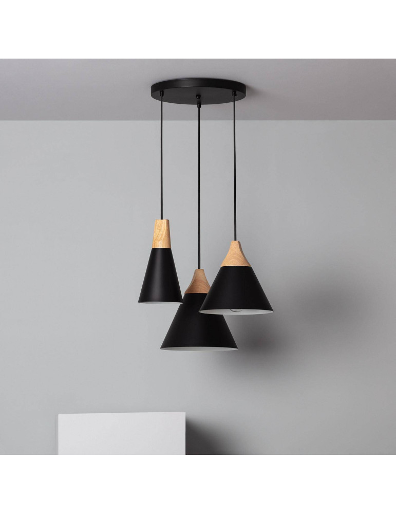 Suspension Métal et Bois Dustin