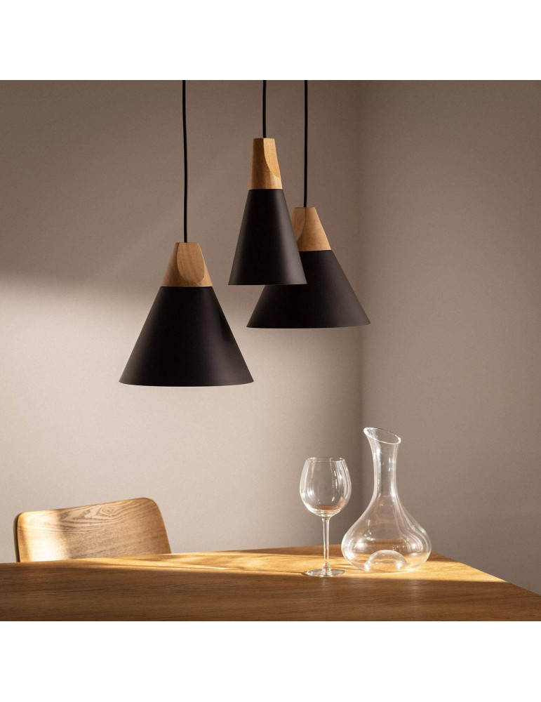 Suspension Métal et Bois Dustin