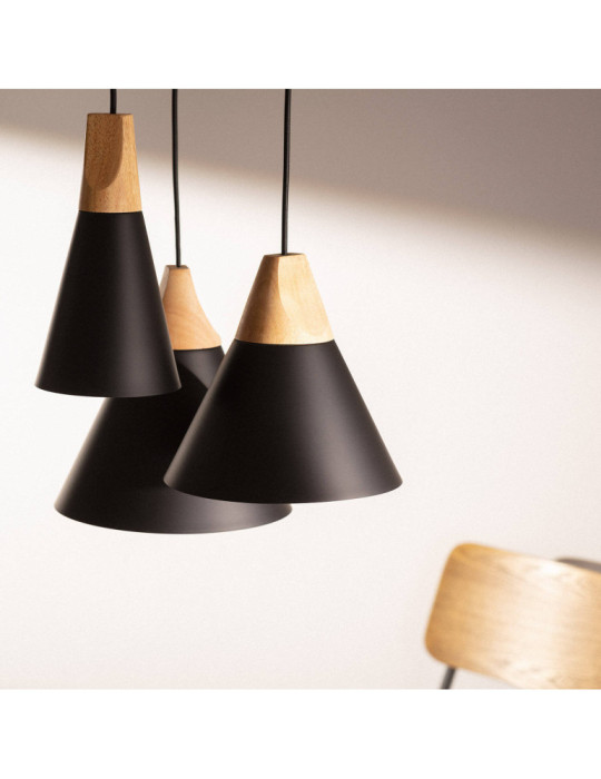 Suspension Métal et Bois Dustin