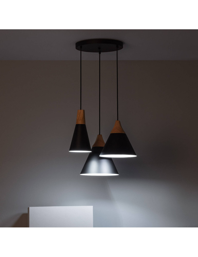 Suspension Métal et Bois Dustin