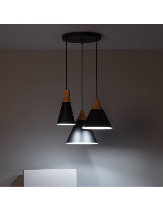 Suspension Métal et Bois Dustin