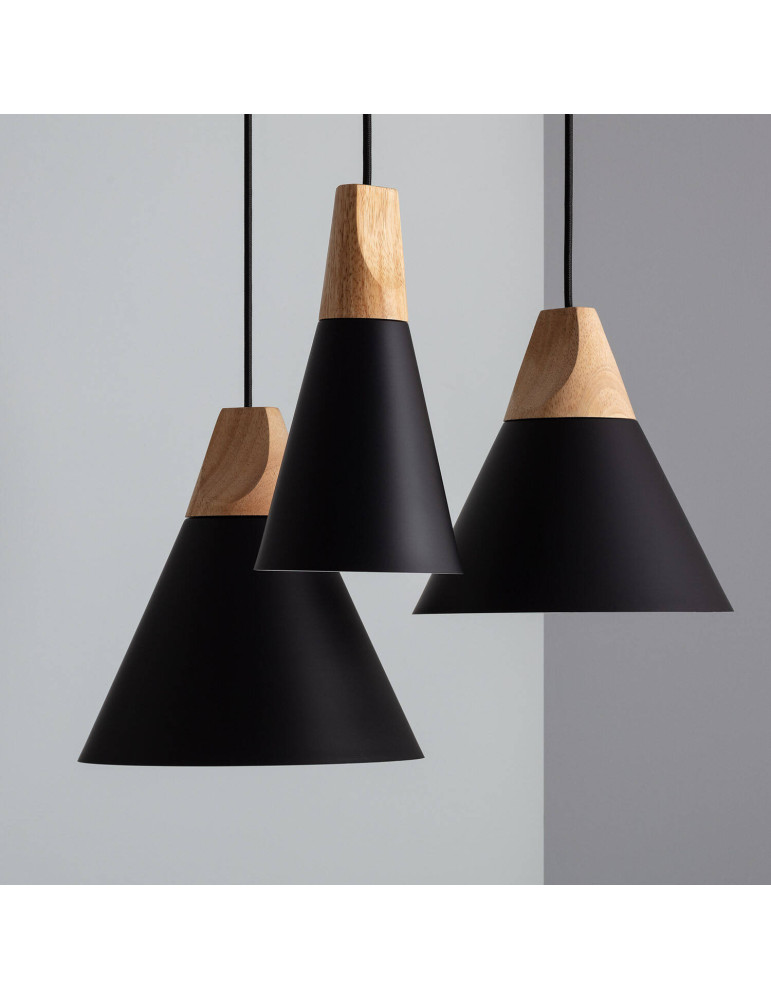 Suspension Métal et Bois Dustin