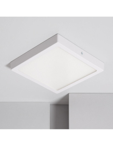 Plafonnier LED Carré 18W Extra-Plat (CRI90) Microprismatique CCT Sélectionnable (UGR17) 205x205 mm