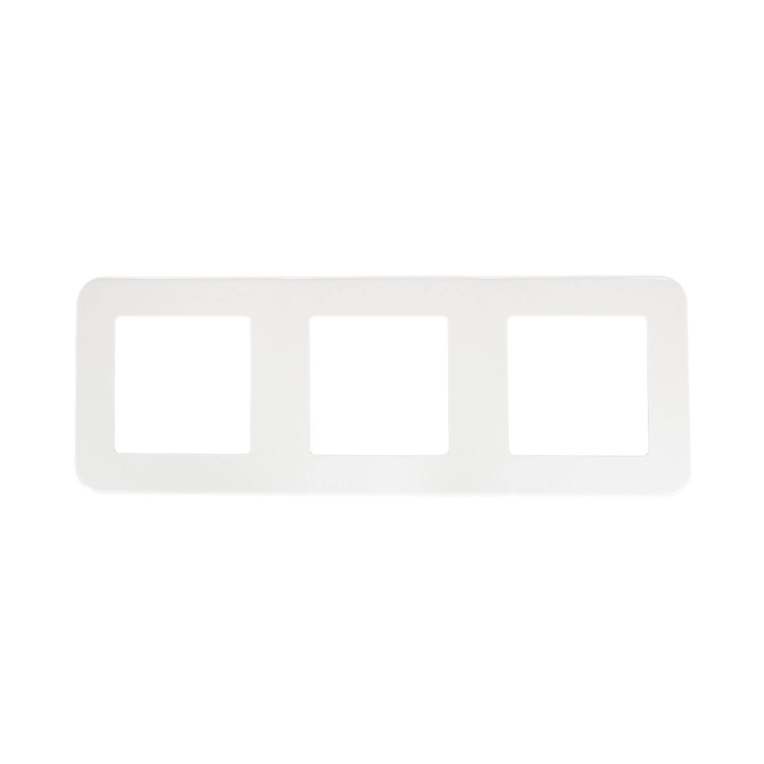 Cadre PC 3 Emplacements pour Appareillage Classic Blanc