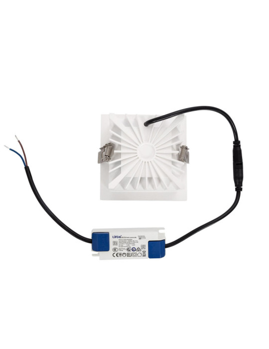 Downlight LED 10W Carrée Premium CRI90 LIFUD Coupe 100x100 mm