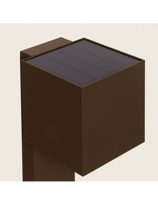 Balise Extérieure Solaire LED en Saillie sur Pied 80 cm Aluminium Denny